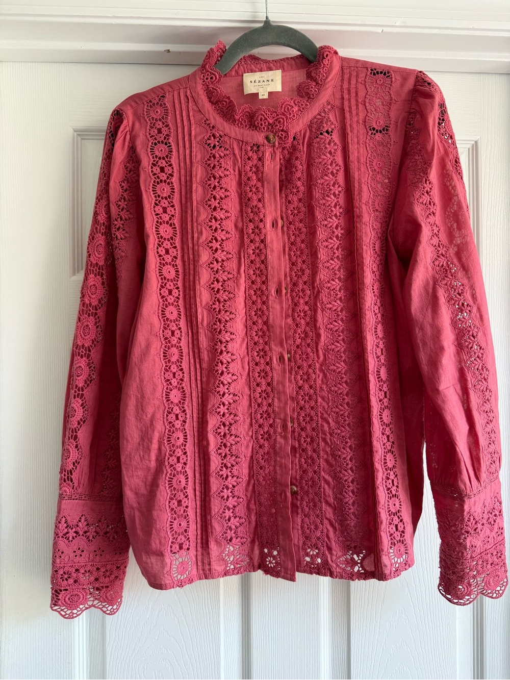 Sezane Rym shirt - Light Rosewood- size 40